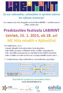 festival labirint - predstavitev 15jan015