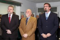Državni sekretar na MORS, mag. Miloš Bizjak, Božo Novak, župan Tadej Beočanin; foto Roman Žonta 