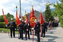Ob 100-letnici so prostovoljni gasilci v Selu priredili veliko parado. 