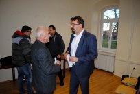 Duhovnik Franc Prelc in župan Tadej Beočanin 