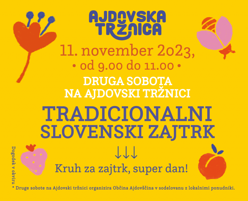Druga sobota v novembru na Ajdovski tržnici: Tradicionalni slovenski zajtrk 