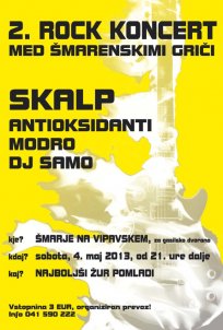 2. rock med šmarenskimi griči, maj 2013