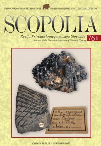 Naslovnica muzejske publikacije Scopolia, ki je posvečena geološki zbirki Antona Bianchija. 