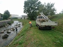 Čiščenje Hublja in Lokavščka, september 2017