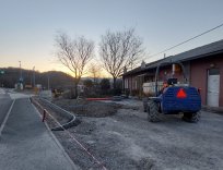 Dobravlje - urejanje dvorišča 