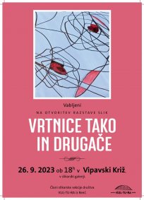 Društvo Kul-tu-ra Renče se s slikami vrtnic predstavlja v galeriji v Vipavskem Križu 
