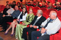 VIP gostje: podžupan Igor Česnik, Miss Universe Slovenije Sara Savnik, Vinska kraljica Slovenije Špela Štokelj, župan Marjan Poljšak, podžupan Drago Vidrih. Foto Matjaž Slejko 