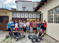 Kreatorji programa Garaža v družbi župana Tadeja Beočanina in direktorja Zavoda Beta Aljaža Ferjančiča
