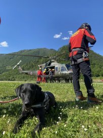 Foto: Facebook GRS Tolmin pri reševalni vaji.