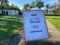 Kamp David v Malovšah je letos odprl vrata, z uspehom, saj se je že uvrstil med tri najboljše manjše kampe v Sloveniji. 