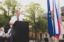 Slavnostni govornik Angel Vidmar. Foto Polona Ipavec 