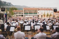 Policijski orkester, dirigent Nejc Bečan. Foto Polona Ipavec 
