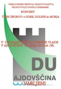 Koncert treh zborov, maj 2013