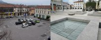 Lavričev trg v Ajdovščini pred in po obnovi 