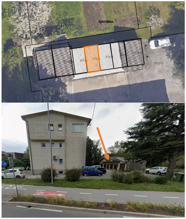 Namera za sklenitev neposredne najemne pogodbe (najem-garaža pri pokopališču Ajdovščina)