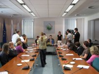 Podpis pogodbe za sofinanciranje izgradnje mladinskega centra in hostla v Palah v Ajdovščini, maj 2009