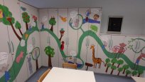 poslikana zobozdravniška ambulanta 