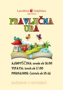 V oktobru se pričnejo pravljične ure v Lavričevi knjižnici 