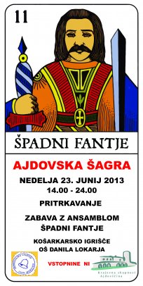 Šagra v Ajdovščini, junij 2013, plakat 