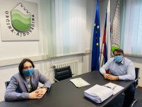 Dijak David Bajec je za en dan senčil delovno mesto župana.