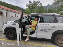 Martina, prostovoljka, voznica pri Sopotniku v Ajdovščini 