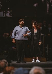 Urška Taufer in Jakob Šfiligoj.