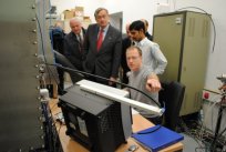 V Univezitetnem središču Ajdovščina Univerze Nova Gorica si je predsednik ogledal laboratorije
