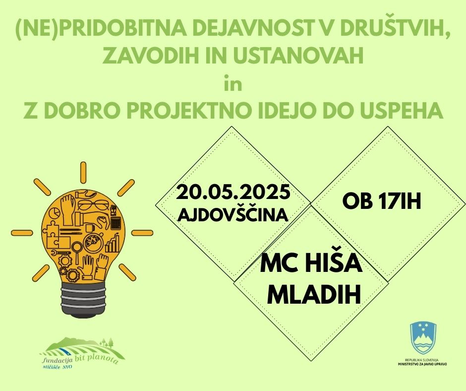Vabilo na brezplačno delavnico.