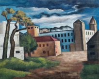 Veno Pilon, Ajdovska predilnica, olje na platnu, 1928, zasebna zbirka