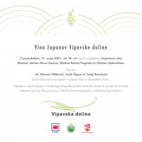 Vina županov Vipavske doline - vabilo 