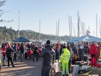 Utrinek z novoletne regate Društva Wada, ki je potekala v začetku januarja 2023 